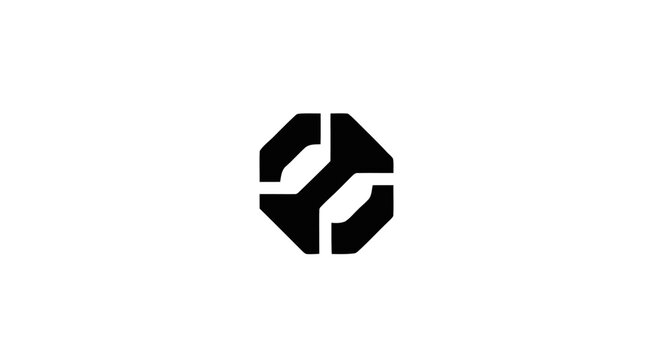 Black geometric logo featuring a stylized letter H within a hexagonal shape on a white background for editorial use