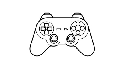 Video game controller outline icon © vasq