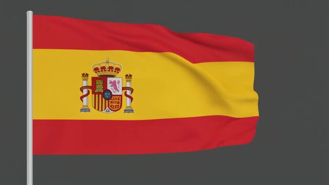 Red, yellow, red stripes with coat of arms, symbolizing heritage, unity, sovereignty, tradition.