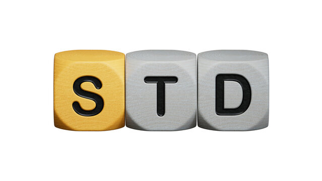 std word on wooden cube.close up of wooden elements,Business Concept.Supports PNG files with transparent backgrounds.