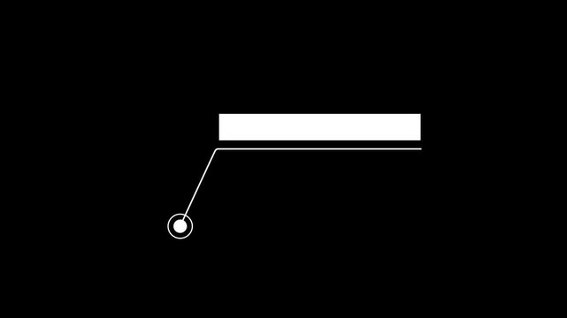 HUD Callout Elements Animation Pack, Minimal Frame Lines, Clean Callout Effects on Black Background. 4k video animation