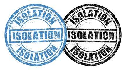 Fototapeta premium Isolation stamp seal badge circular grunge design with isolation