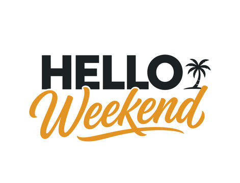 Welcoming the carefree joy of a sunny tropical weekend with inviting bold and script typography