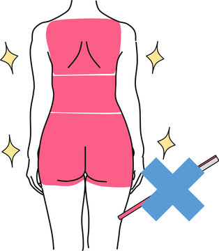 ムダ毛処理のイラスト