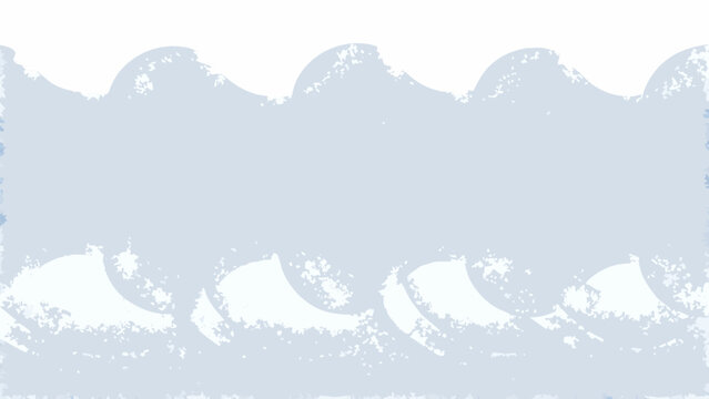 Pale blue watercolor waves with a blurred texture and a white background create a calming scene