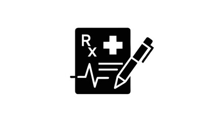 A medical prescription pad with a pencil on a clean surface © Nadia