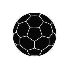 Naklejka premium Traditional soccer ball icon for football tournaments and sports media