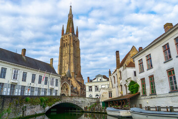 Fototapeta premium Church of Our Lady, Bruges, Belgium