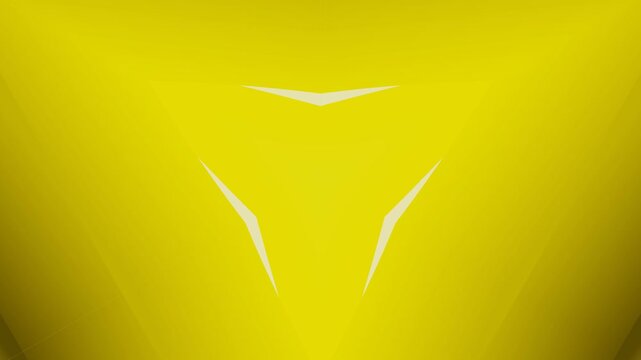 Bright yellow gradient background with sharp pointed triangles, suitable for graphic design projects, web backgrounds, and modern digital art creations.