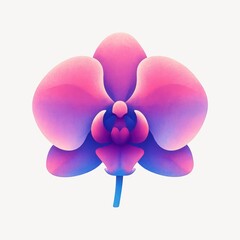 Obraz premium Vibrant orchid gradient illustration.