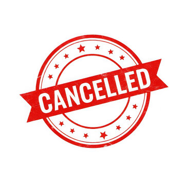 Red cancelled stamp seal