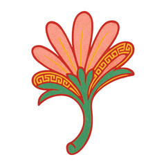 Obraz premium PNG Colorful abstract floral design