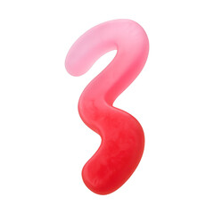 Fototapeta premium PNG Abstract pink fluid shape illustration.