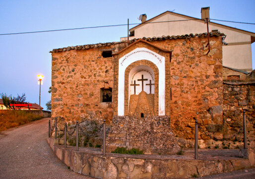 The Iconic Three Crosses Monument: A Historic Landmark on the Camino de Santiago, Spain