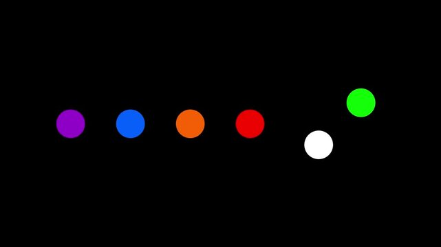 Animated gif are colorful circles that rotate around each other during the loading process.