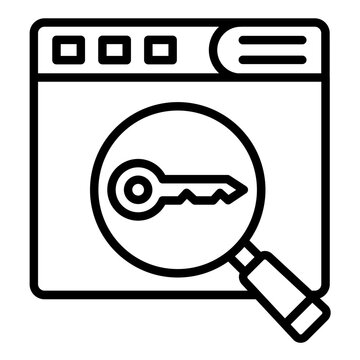 Keywords Optimization vector icon. Can be used for Online Marketing iconset.