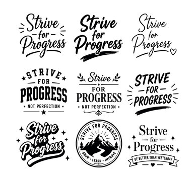 Strive for progress not perfection motivational quotes and sayings