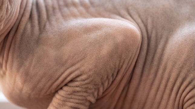 Sphynx cat skin