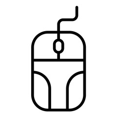 Fototapeta premium Computer Mouse vector icon. Can be used for Online Education iconset.