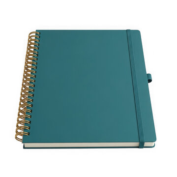 Teal spiral bound notebook