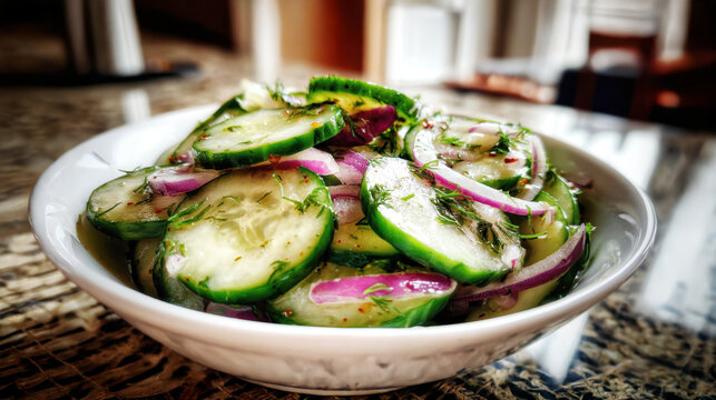 Creamy Cucumber Dill Salad &ndash; AI Generative