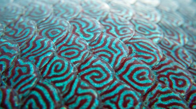 Discus fish scales