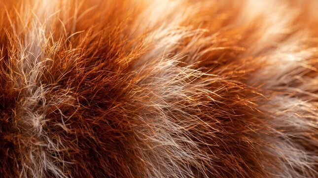 Red panda fur
