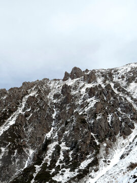 Views of Chimbulak, in the Zailiisky Alatau mountain range, Kazakhstan