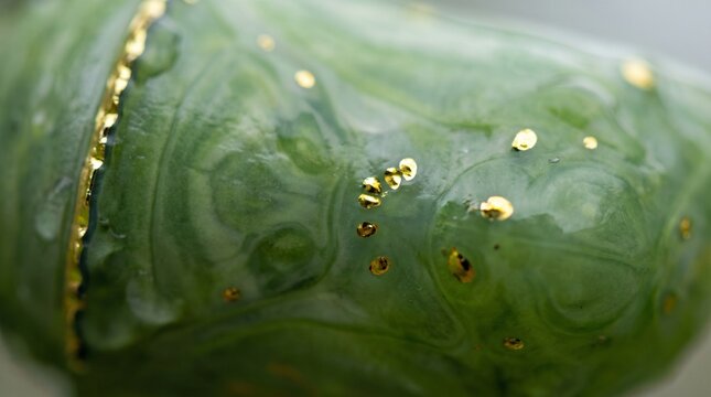 Monarch butterfly chrysalis