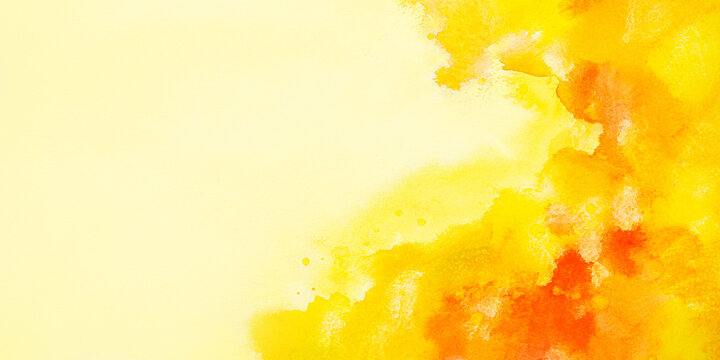 Autumn abstract watercolor background for web banners design