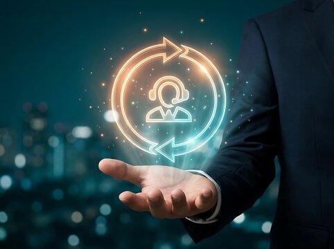 Business Reliability Concept with Always Available Customer Support and Enterprise Service Excellence Strategy Implementation