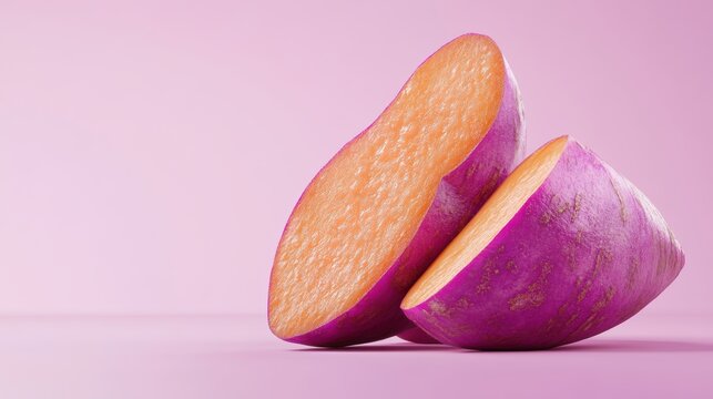 Sweet potato,Bakery menu with Ube frosting texture background,whipped cream,PopularTrendy Purple Coffee Shop,plant based recipes,sweet potato,superfood,menu and banner,Healthy and wellness concept.