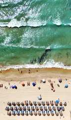 Aerial view of Dehesa de Campoamor beach on Costa Blanca. Sandy shoreline, turquoise Mediterranean Sea. Summer holidays, travel, tourism, coastal relaxation. Alicante province, Spain © Alex Tihonov