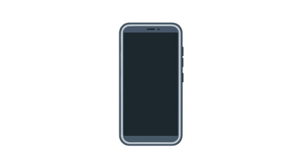 modern black smartphone with sleek design and large display on dark background © Micro Design-id