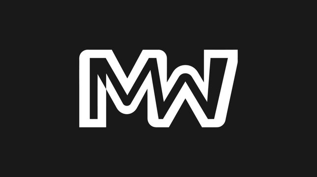 Bold white MW monogram logo on black background.