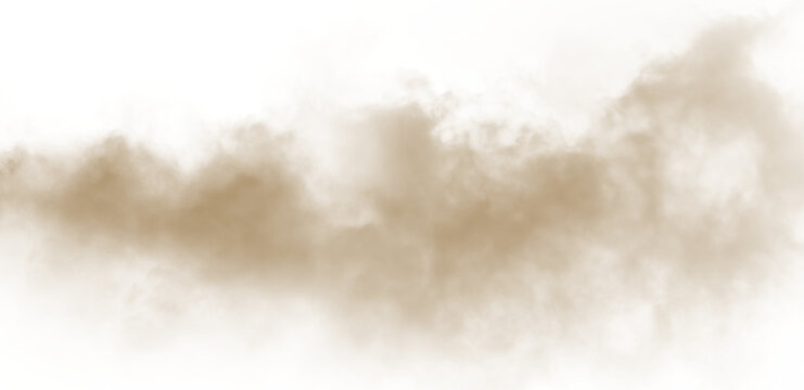 Dust Sand Soil Smoke Cloud Particles Isolated on Transparent Background, Sandstorm Dust Explosion Overlay, Flying Dirt, Desert Debris and Atmospheric Compositing Effect