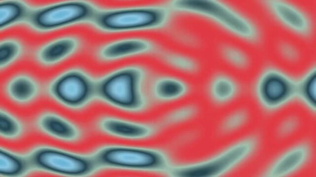 Abstract Fluid Waves Movement in Brightly Colored Blue Red Pattern Environment