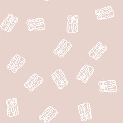 flippers for diving line seamless pattern flippers for diving thin line illustration © sevector