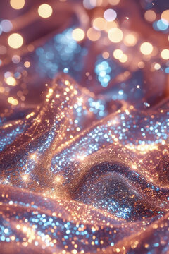 Abstract trend glowing sparkling glittering freckles neon glitter background wallpaper AI Generative