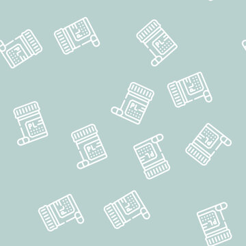 placebo pills line seamless pattern placebo pills thin line illustration