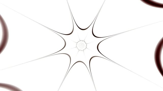 A complex geometric fractal continuously morphs through intricate patterns creating a mesmerizing visual journey of repeating shapes that unfold with seamless grace and mathematical elegance.