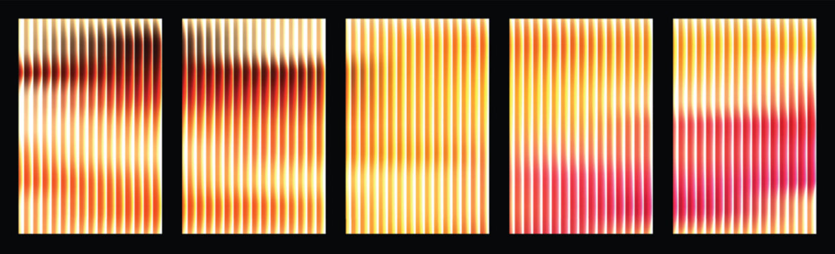 Abstract wave ripple background with smooth gradient and soft vertical motion lines for modern technology concept, used today to express calm energy, dark tech, clean style, and professional visuals