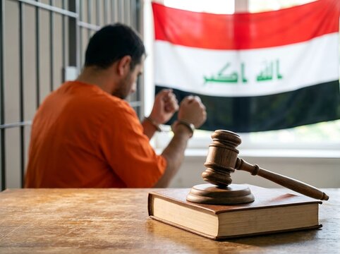 Criminal justice, legal proceedings, detention, sentencing, law enforcement, judicial authority in Iraq