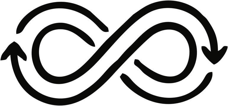 DevOps Cycle Line Vector Icon - Continuous Integration and Continuous Delivery Workflow