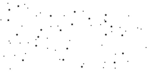 Stars on a white background. Black star shooting with an elegant star.Meteoroid, comet, asteroid, stars. © Uddin
