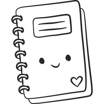 Cute Notebook Doodle Icon