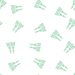 flippers diver accessory glyph vector seamless pattern. flippers diver accessory signthin illustration © sevector