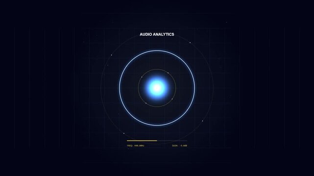 Audio Analytics Waveform Visualization Representing Sound Frequency Data
