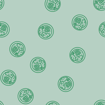 iskender kebab turkish cuisine line seamless pattern iskender kebab turkish cuisine thin line illustration