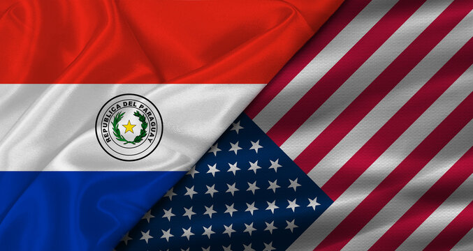 Bilateral relations between Paraguay and United States. Flag of Paraguay and United States